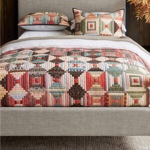 Pottery Barn Jaxson King/ Cal King Quilt + 2 Standard Jaxson Shams